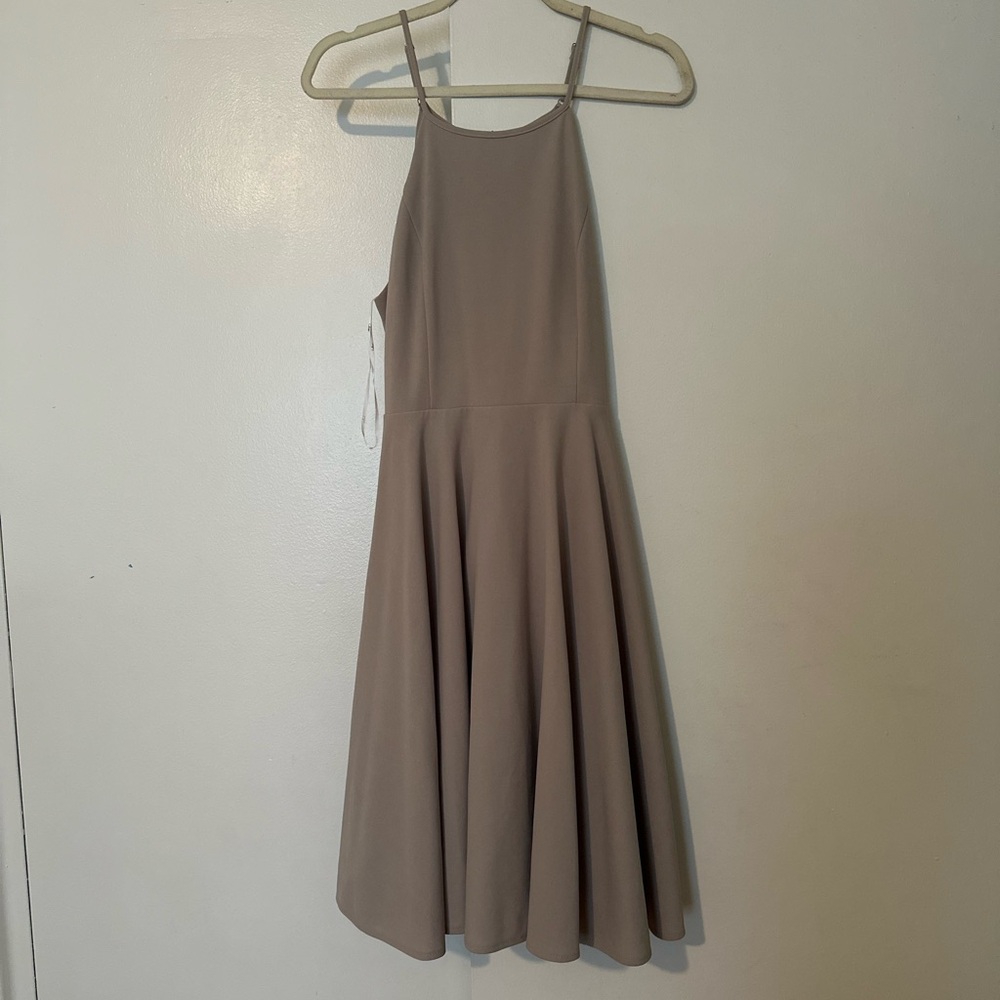 Lulu's A-Line Pleated Midi Dress for Wedding Guests
